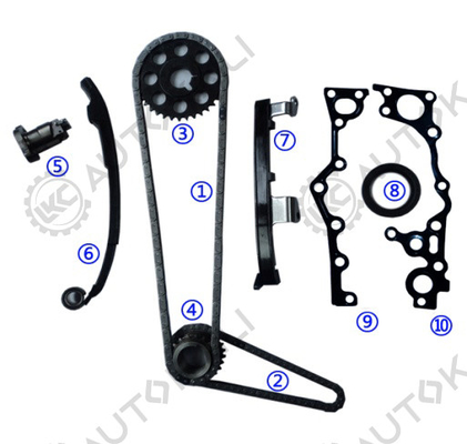 Συσκευή αλυσίδας χρονισμού για το TOYOTA 2TZ-FE 2.4L EMINA/ESTIMA/PREVIA/LUCIDA DOHC 16V 94-99 13506-75010 102L