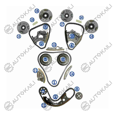 Τυποποιητική αλυσίδα για την AUDI/VW CALA/CALB AUDI A4L QUATTRO 195KW 3.2FSI 07-10/A5 8T3 Quattro 195KW 3.2L 06E109465BC 108L