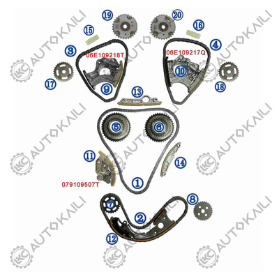 Συσκευή αλυσίδας χρονισμού για AUDI / VW S5 8F7 CAKA 245KW 3.0T 08-11 06E109465BC 108L