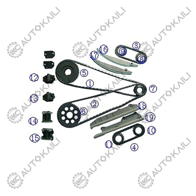 Πλαστικό PA66 / PA46 Κιτ Χρονισμού για FORD Mustang 281Cu. V8 GAS DOHC Βενζίνη 4.6L 01-02