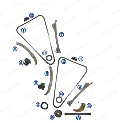 Πλαστικό κιτ αλυσίδας χρονισμού PA66 / PA46 For Genesis G6DJ 3.8L 12-14