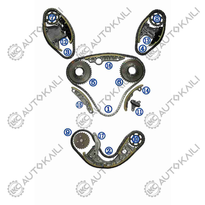 Συσκευή αλυσίδας χρονισμού για AUDI/VW AUDI A4 B8 ((8K2) CAPA/CCLA/CCWA 3.0T 07-12 059109229J 106L