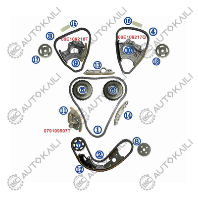Συσκευή αλυσίδας χρονισμού για AUDI / VW S5 8F7 CAKA 245KW 3.0T 08-11 06E109465BC 108L