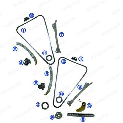 Πλαστικό κιτ αλυσίδας χρονισμού PA66 / PA46 For Genesis G6DJ 3.8L 15-17